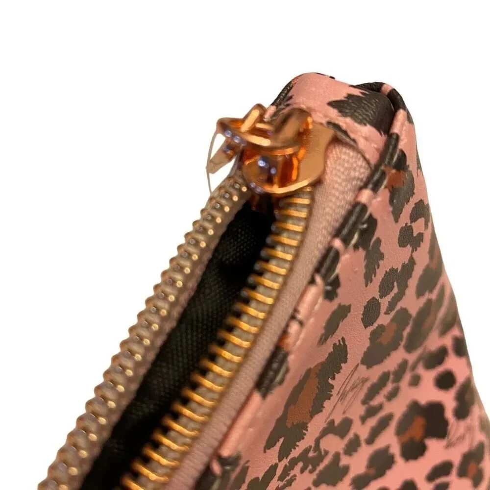 Juicy Couture Pink Animal Print Travel Cosmetics Bag‎ NWT